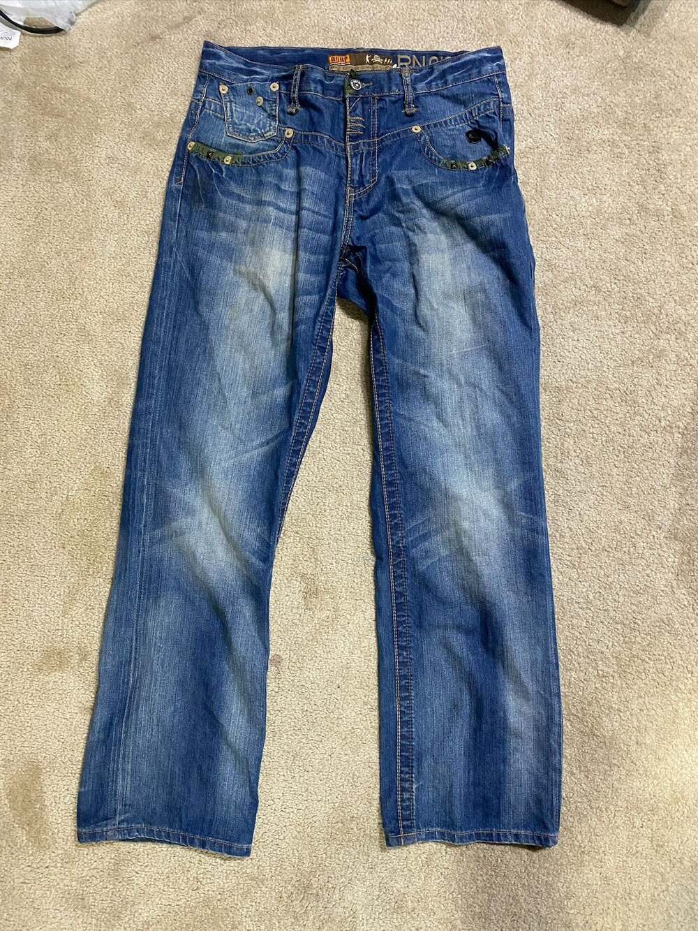 ASAP Akomks Small Armspatrol Graphic Embellished Jeans